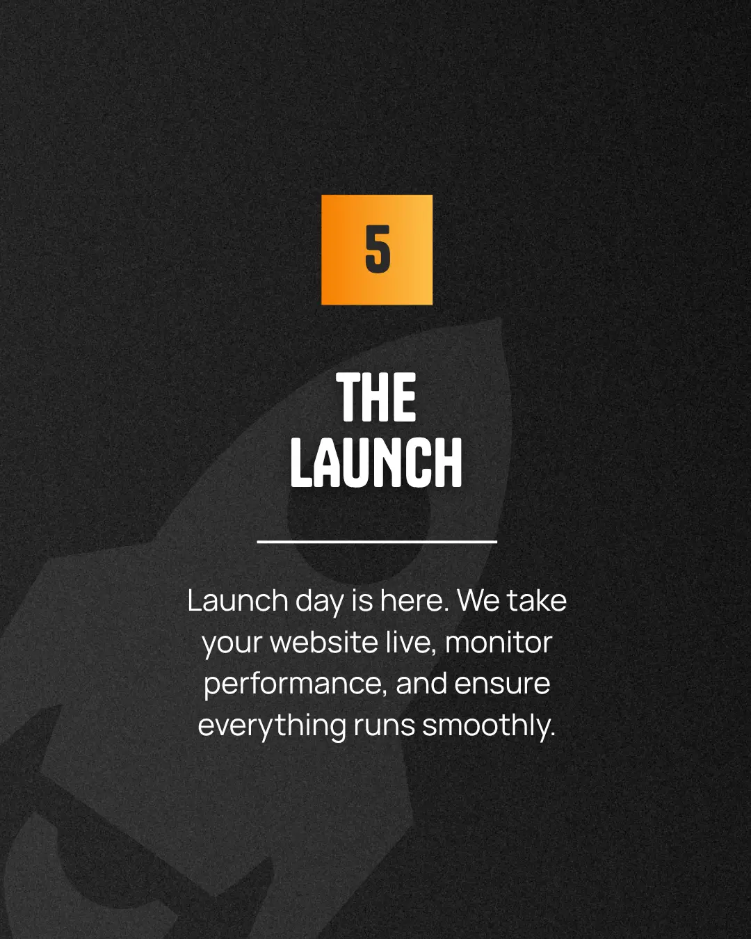 the launch
